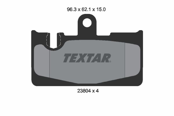 TEXTAR Комплект тормозных колодок, дисковый тормоз 2380401