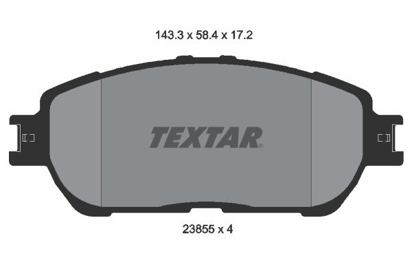 TEXTAR Piduriklotsi komplekt,ketaspidur 2385503