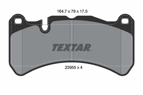 TEXTAR Комплект тормозных колодок, дисковый тормоз 2395501