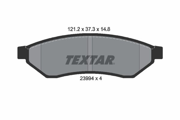 TEXTAR Piduriklotsi komplekt,ketaspidur 2399401