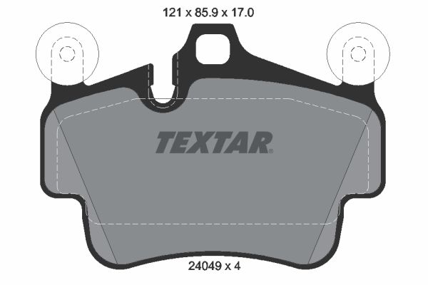 TEXTAR Piduriklotsi komplekt,ketaspidur 2404901