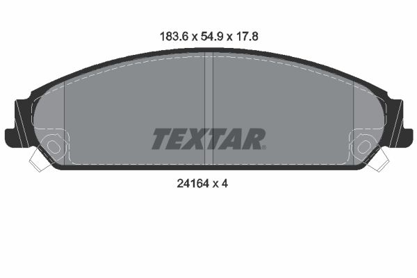 TEXTAR Piduriklotsi komplekt,ketaspidur 2416401