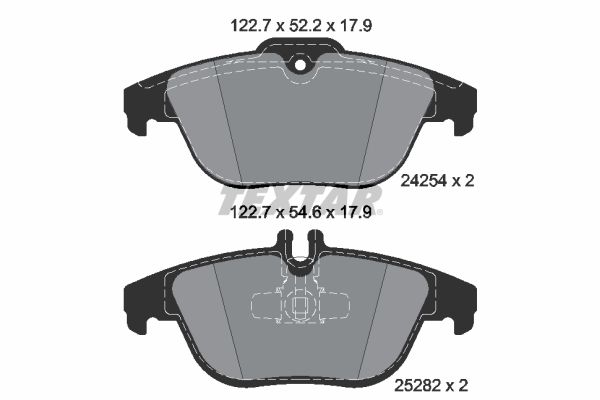 TEXTAR Комплект тормозных колодок, дисковый тормоз 2425481