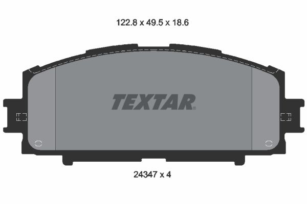 TEXTAR Комплект тормозных колодок, дисковый тормоз 2434701
