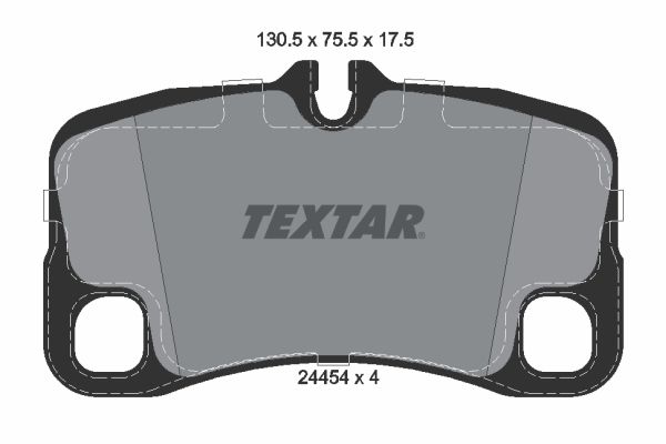 TEXTAR Комплект тормозных колодок, дисковый тормоз 2445401