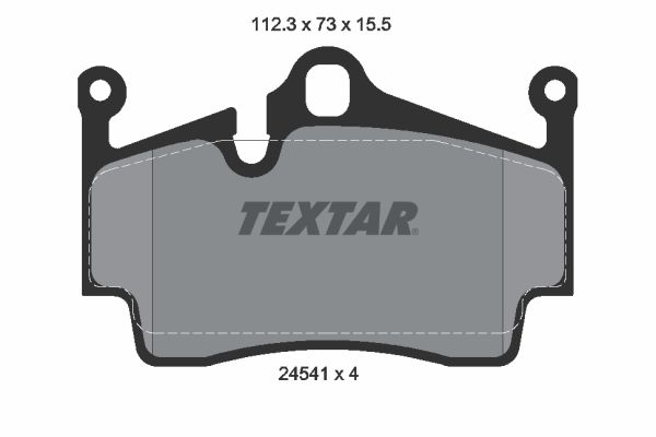 TEXTAR Комплект тормозных колодок, дисковый тормоз 2454101