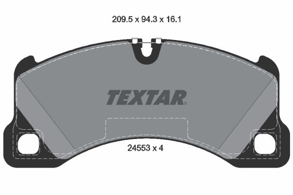 TEXTAR Piduriklotsi komplekt,ketaspidur 2455301