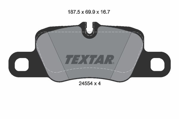 TEXTAR Piduriklotsi komplekt,ketaspidur 2455404