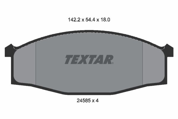 TEXTAR Piduriklotsi komplekt,ketaspidur 2458501