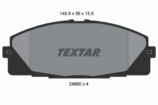 TEXTAR Piduriklotsi komplekt,ketaspidur 2468001