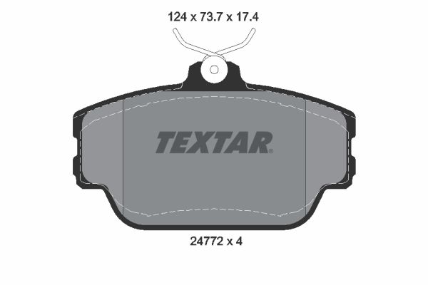 TEXTAR Комплект тормозных колодок, дисковый тормоз 2477201