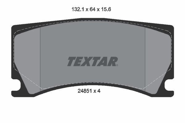 TEXTAR Piduriklotsi komplekt,ketaspidur 2485101