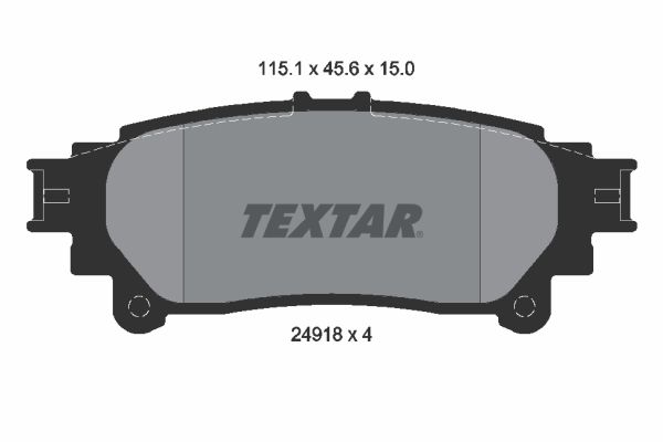 TEXTAR Комплект тормозных колодок, дисковый тормоз 2491801