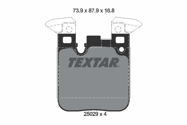 TEXTAR Комплект тормозных колодок, дисковый тормоз 2502901
