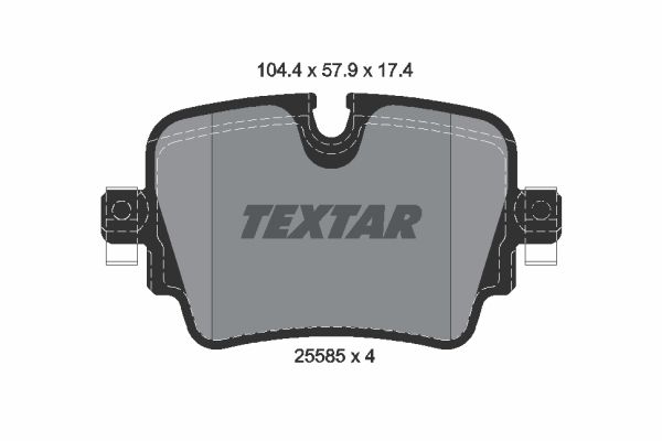 TEXTAR Piduriklotsi komplekt,ketaspidur 2558501