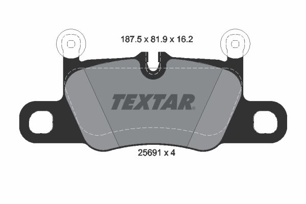 TEXTAR Piduriklotsi komplekt,ketaspidur 2569101