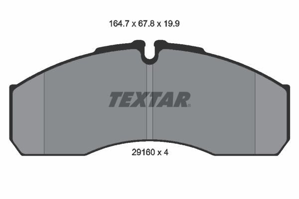 TEXTAR Комплект тормозных колодок, дисковый тормоз 2916002