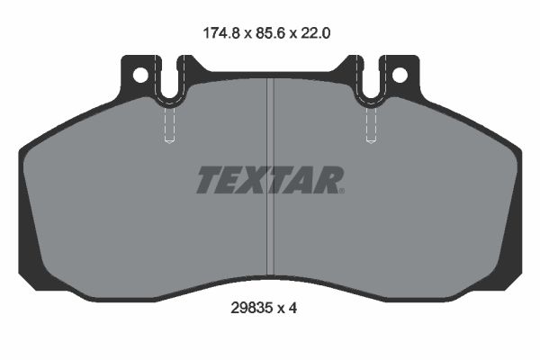 TEXTAR Комплект тормозных колодок, дисковый тормоз 2983506
