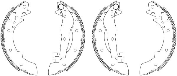 TEXTAR Piduriklotside komplekt 83030404