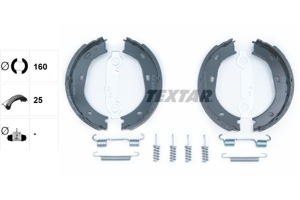 TEXTAR Комплект тормозных колодок, стояночная тормозная с 91025900