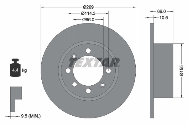 TEXTAR Piduriketas 92010000