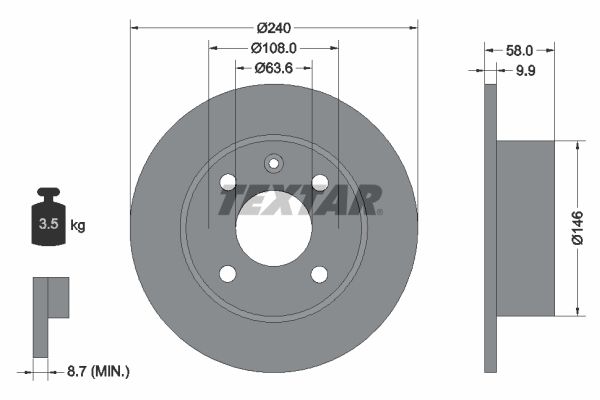 TEXTAR Piduriketas 92023000