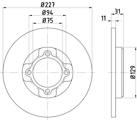 TEXTAR Тормозной диск 92028200