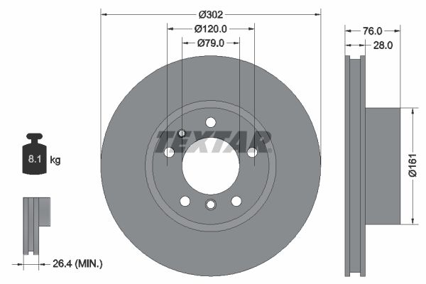 TEXTAR Piduriketas 92042400