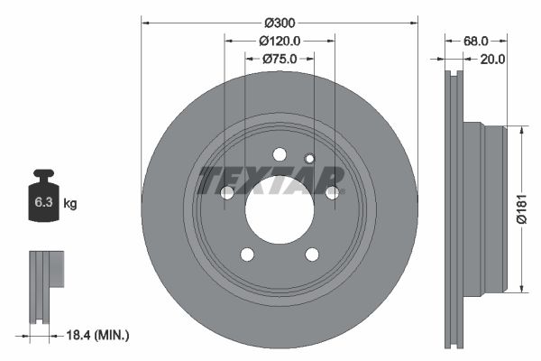 TEXTAR Piduriketas 92042700