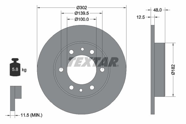 TEXTAR Piduriketas 92063400