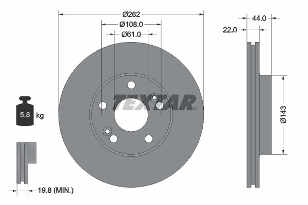 TEXTAR Piduriketas 92065000