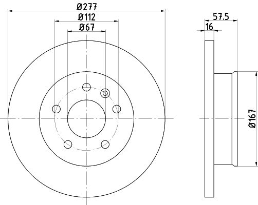 TEXTAR Тормозной диск 92067800