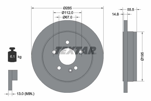 TEXTAR Piduriketas 92090003