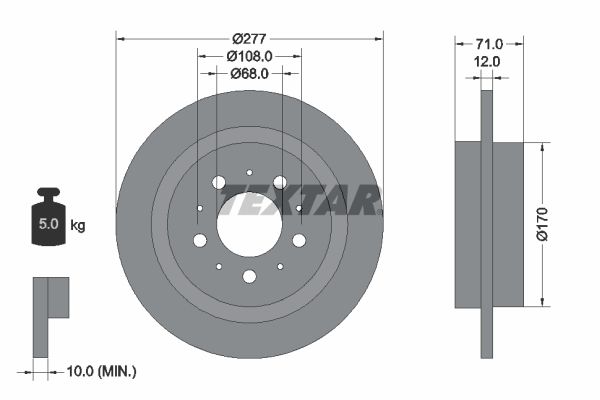 TEXTAR Piduriketas 92100800