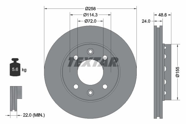 TEXTAR Piduriketas 92104200