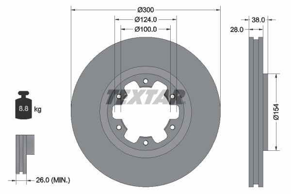 TEXTAR Piduriketas 92109500