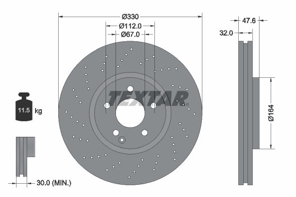 TEXTAR Piduriketas 92124100