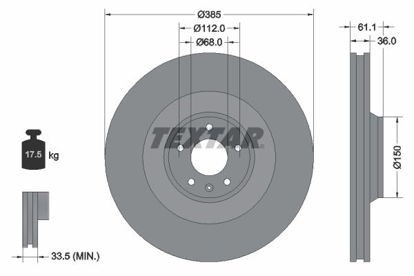 TEXTAR Piduriketas 92151303