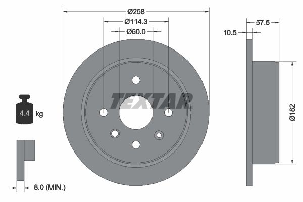 TEXTAR Piduriketas 92163003