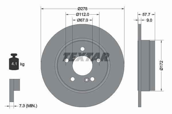 TEXTAR Piduriketas 92163100