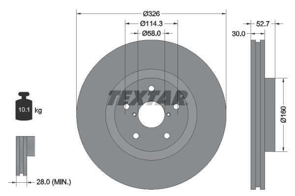 TEXTAR Piduriketas 92194303