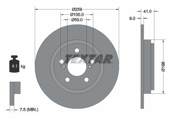 TEXTAR Piduriketas 92199800