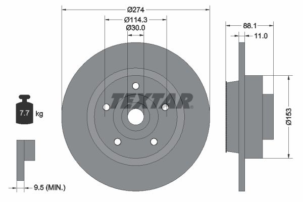 TEXTAR Piduriketas 92232603