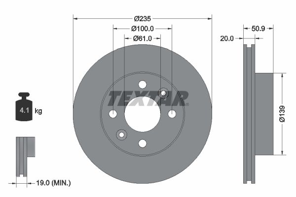 TEXTAR Piduriketas 92236100