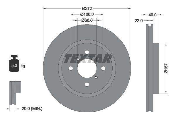 TEXTAR Piduriketas 92255303