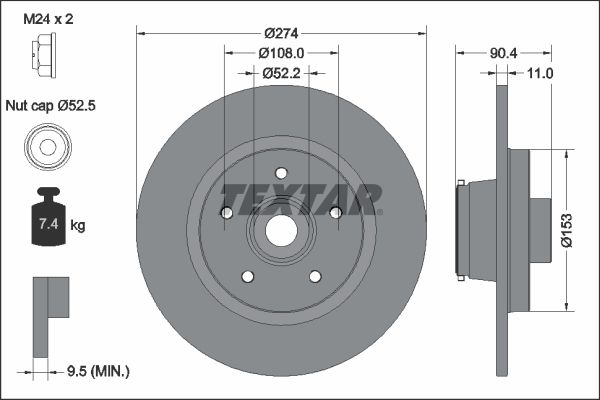 TEXTAR Piduriketas 92329403