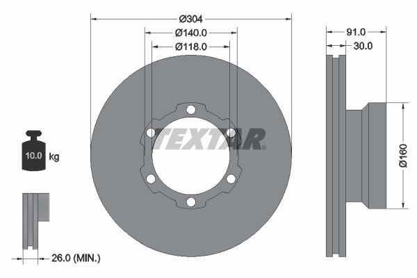 TEXTAR Piduriketas 93087400