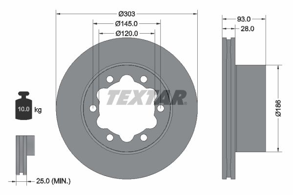 TEXTAR Piduriketas 93143400