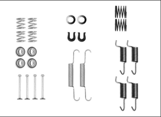 TEXTAR Accessory Kit, parking brake shoes