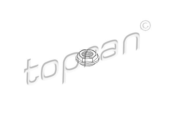 TOPRAN Резьбовая втулка, стойка амортизатора 103 040
